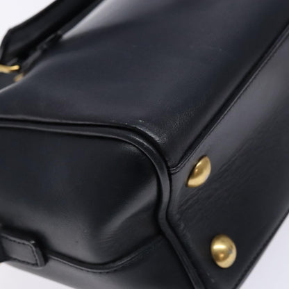 Saint Laurent Classic Baby Duffle Bag Leather, NAVY, LEATHER, Handbag