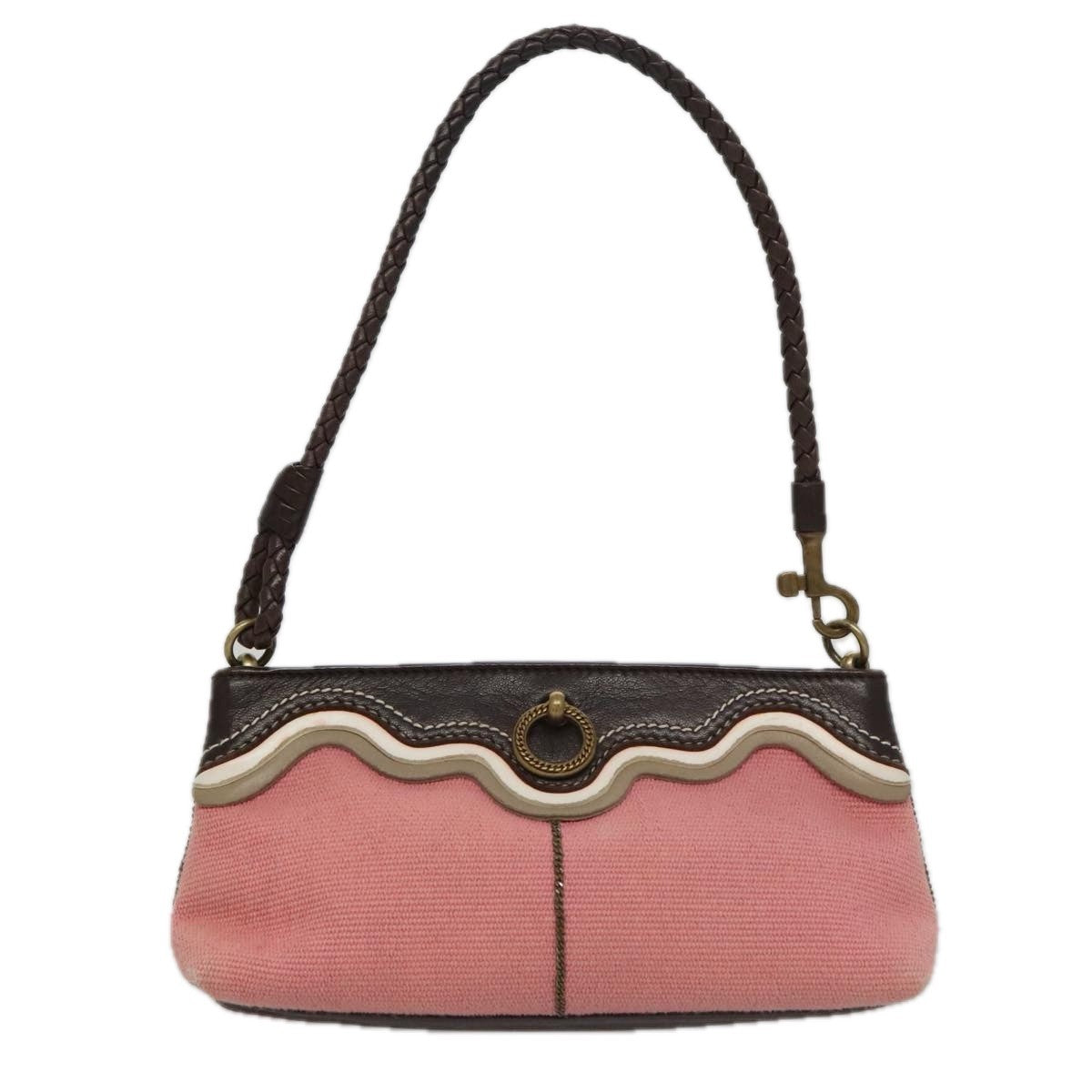 Bottega Veneta Vintage Shoulder Bag Canvas, PINK, CANVAS, Shoulder bag