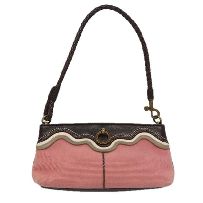Bottega Veneta Vintage Shoulder Bag Canvas, PINK, CANVAS, Shoulder bag