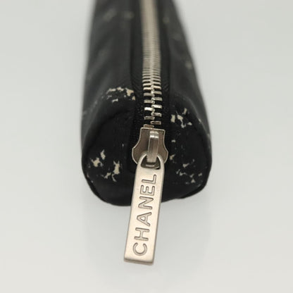 Chanel Travel Line Pen Case Nylon, BLACK, NYLON, Wallets