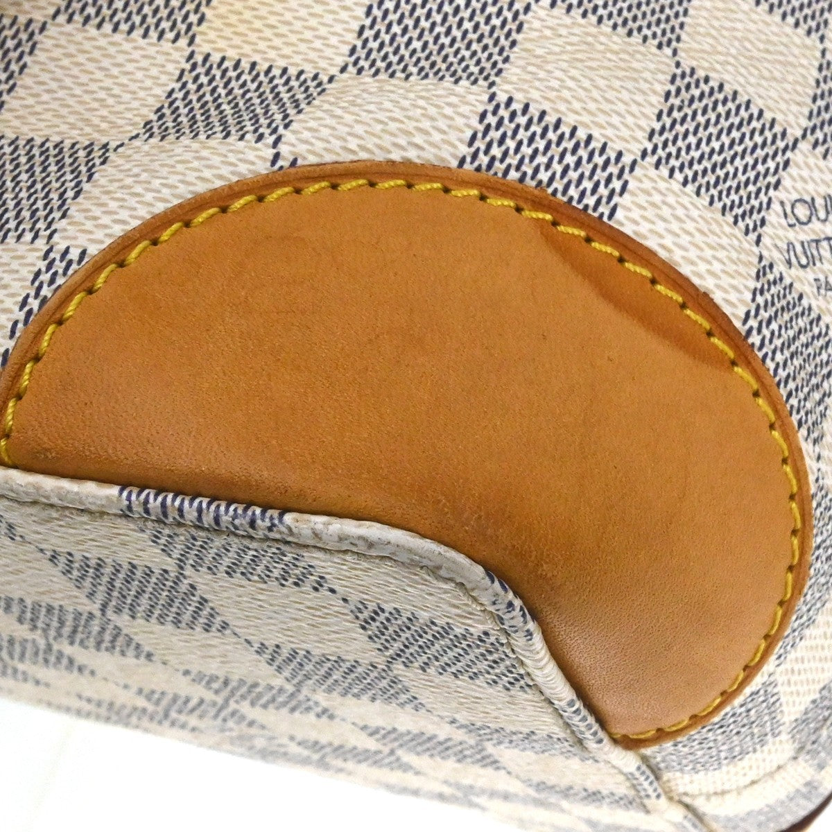 Louis Vuitton Hampstead Handbag Damier, White, Canvas, Tote Bag