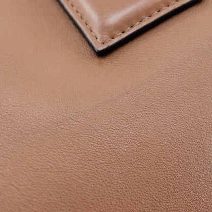 Loewe Goya Weekender Bag Leather, BROWN, LEATHER, Travel bag