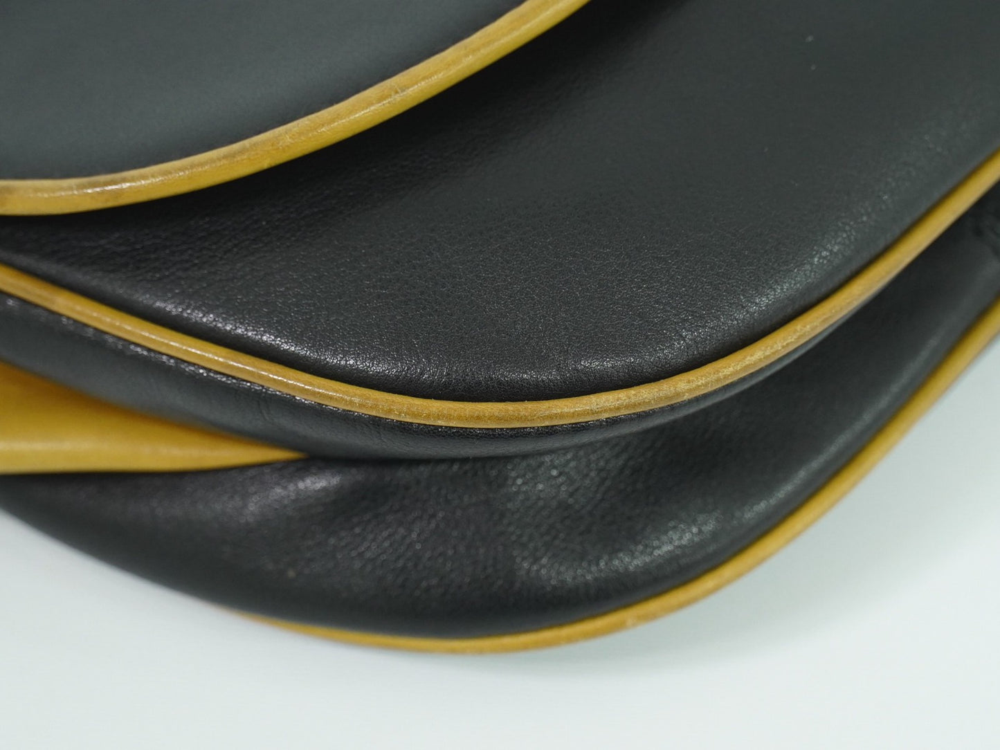 Celine Vintage Shoulder Bag Leather, BLACK, LEATHER, Shoulder bag