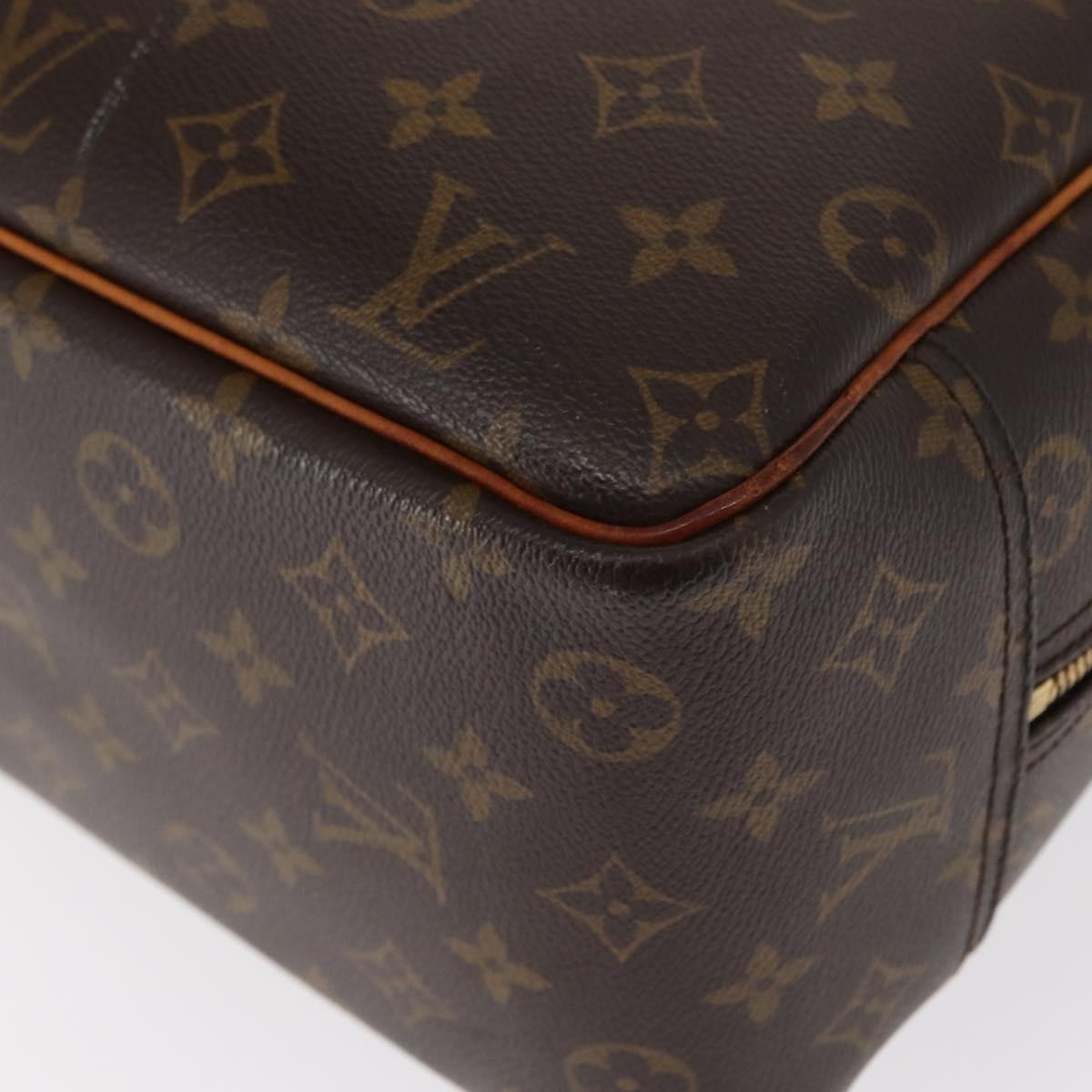 Louis Vuitton Deauville Handbag Monogram Canvas, BROWN, CANVAS, Handbag