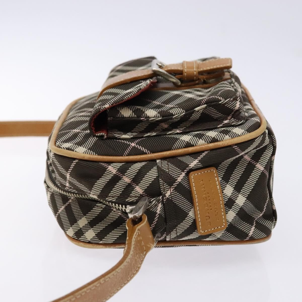 Burberry Nova Check Blue Label Canvas, BROWN, CANVAS, Shoulder bag