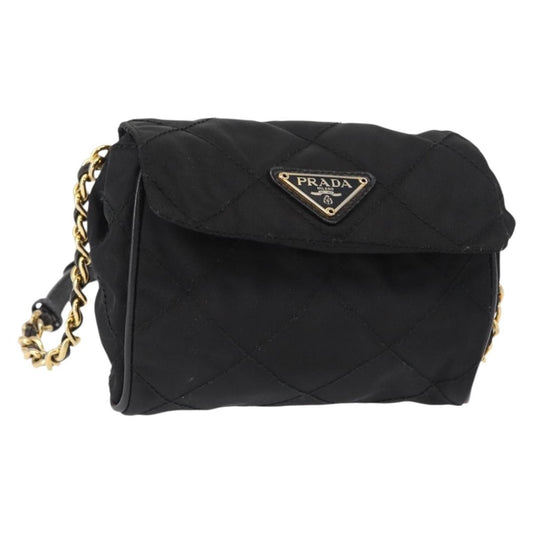 Prada Vintage Shoulder Bag Tessuto, BLACK, NYLON, Shoulder bag
