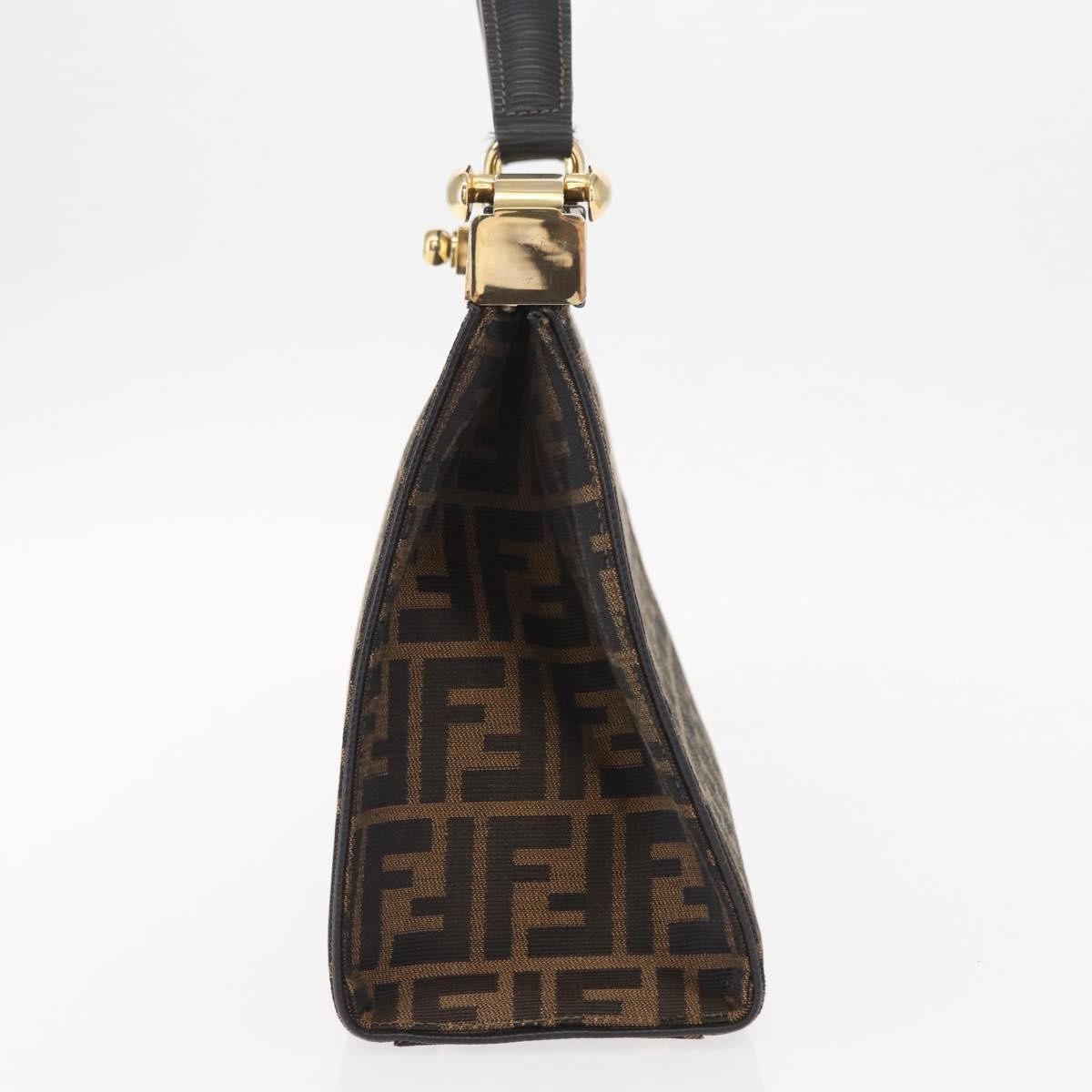 Fendi Vintage Zucca Handbag Zucca, BROWN, CANVAS, Handbag