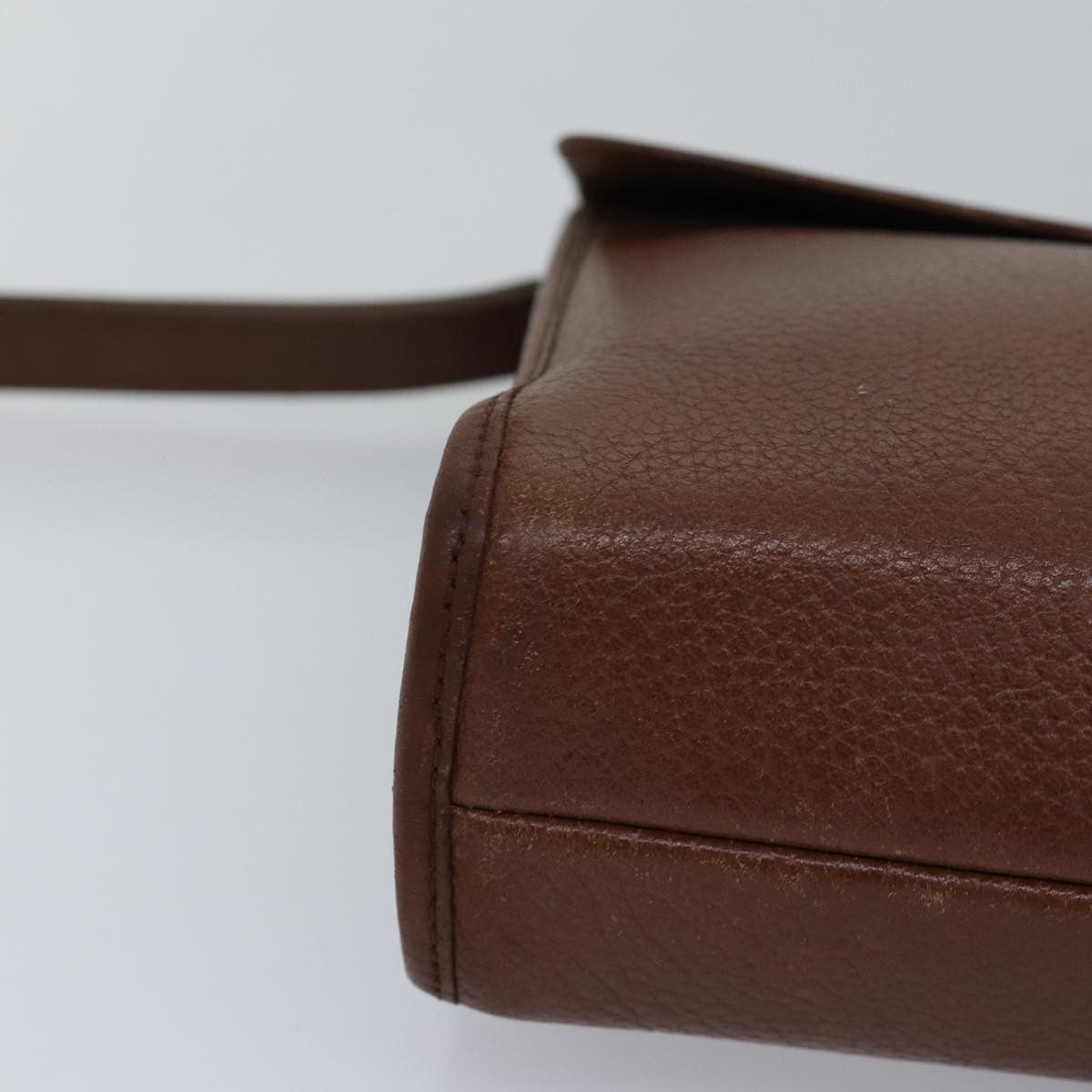 Burberry Vintage Pouch Leather, Brown, Leather, Clutch