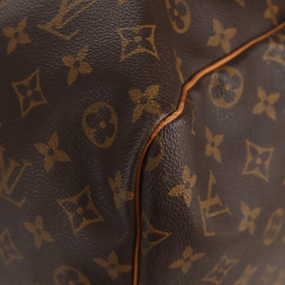 Louis Vuitton Keepall Bag Monogram Canvas, BROWN, CANVAS, Travel bag