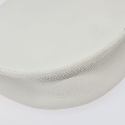 Christian Dior Flap Shoulder Bag Leather, WHITE, LEATHER, Shoulder bag