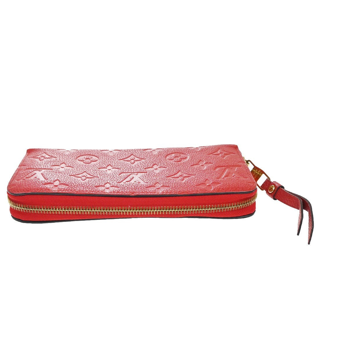 Louis Vuitton Zippy Wallet NM Leather Empreinte, RED, LEATHER, Wallets