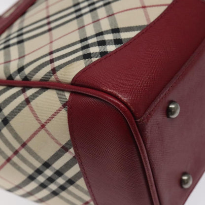 Burberry Nova Check Tote Leather, BEIGE, CANVAS, Tote bag