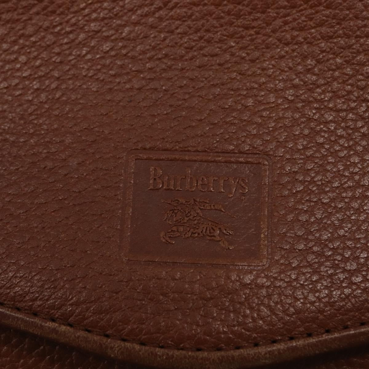 Burberry Vintage Shoulder Bag Leather, BROWN, LEATHER, Shoulder bag