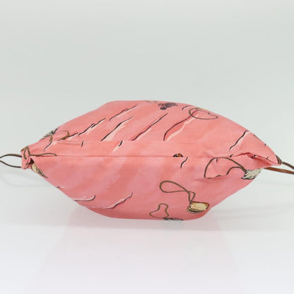 Loewe Drawstring Pouch Printed Canvas, PINK, CANVAS, Clutche & pouche