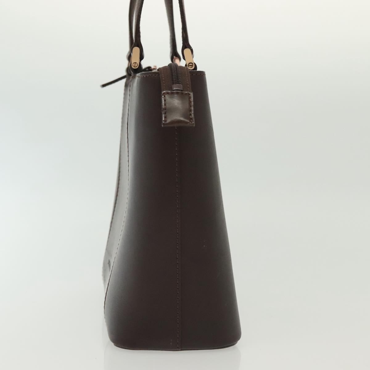Burberry Handle Tote Leather, BROWN, LEATHER, Handbag