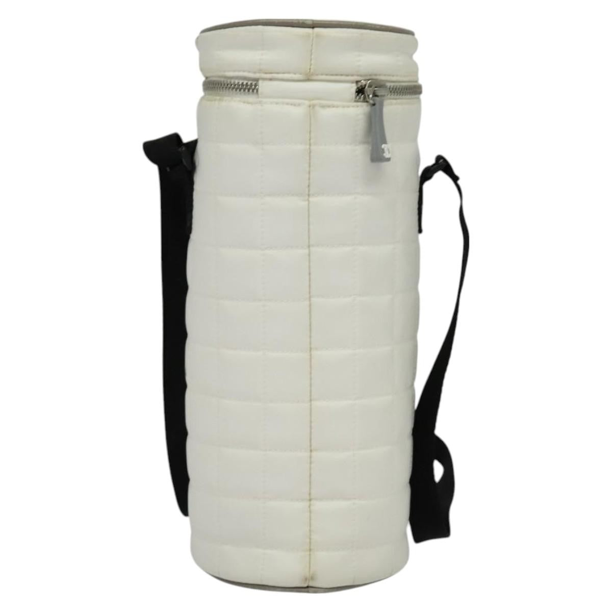 Chanel Sport Line Bottle Holder Nylon, WHITE, NYLON, Clutche & pouche