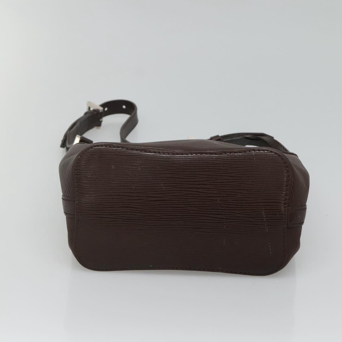 Louis Vuitton Mandara Handbag Epi Leather, BROWN, LEATHER, Shoulder bag