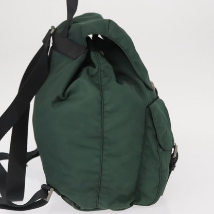 Prada Double Front Pocket Backpack Tessuto, GREEN, NYLON, Backpack