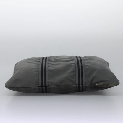 Hermes Fourre Tout Besace Messenger Bag Toile, GRAY, CANVAS, Crossbody bag