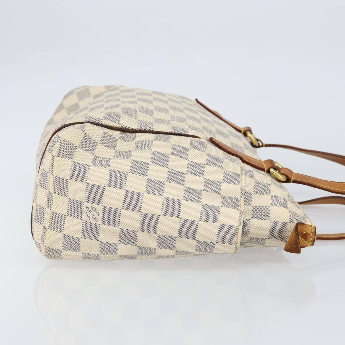 Louis Vuitton Totally Handbag Damier, WHITE, CANVAS, Tote bag