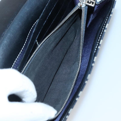 Fendi FF Continental Wallet Canvas, NAVY, CANVAS, Wallets