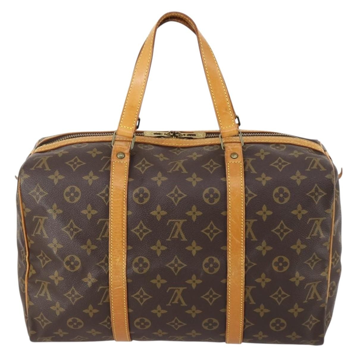 Louis Vuitton Sac Souple Handbag Monogram Canvas, BROWN, CANVAS, Travel bag