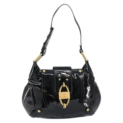 Salvatore Ferragamo Gancini Tote Patent leather, BLACK, PATENT_LEATHER, Tote bag