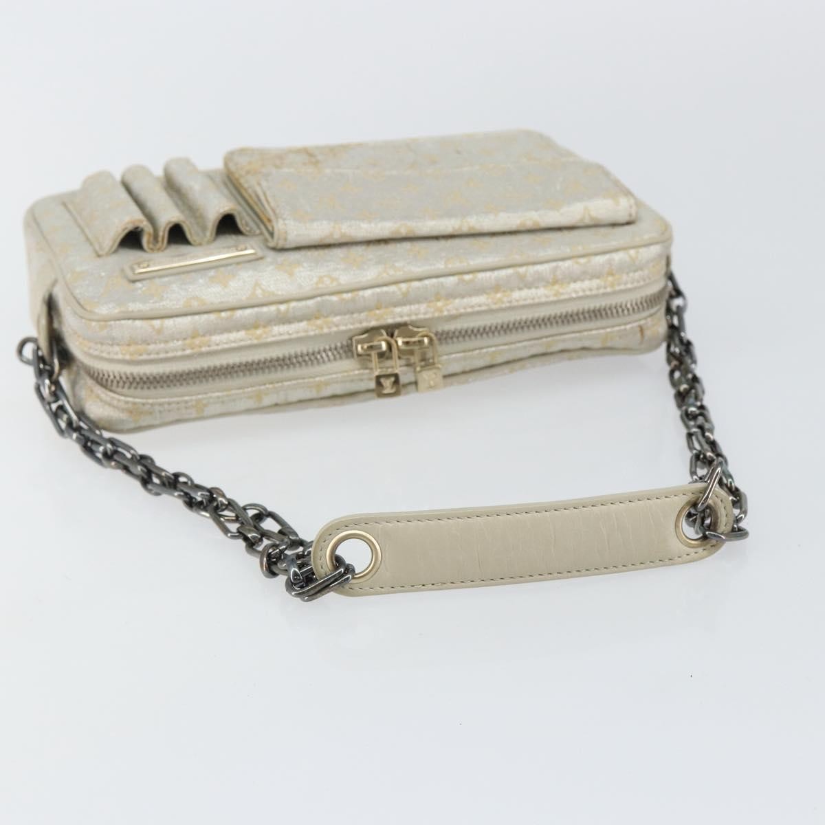 Louis Vuitton McKenna Shoulder Bag Mini Lin, GOLD, CANVAS, Shoulder bag