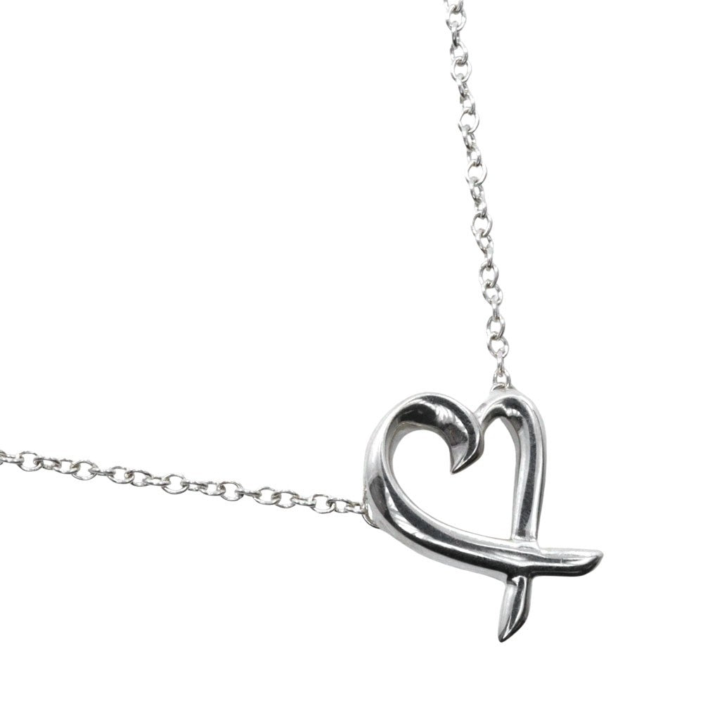 Tiffany & Co. Paloma Picasso Loving Heart Pendant Necklace Silver 925, SILVER, SILVER, Necklace