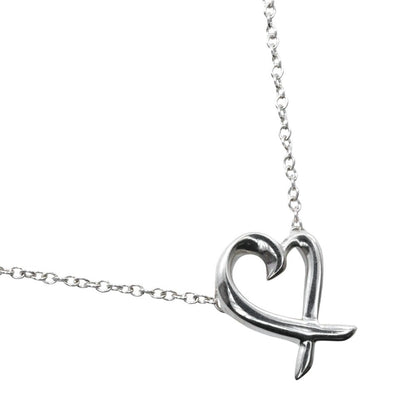 Tiffany & Co. Paloma Picasso Loving Heart Pendant Necklace Silver 925, SILVER, SILVER, Necklace