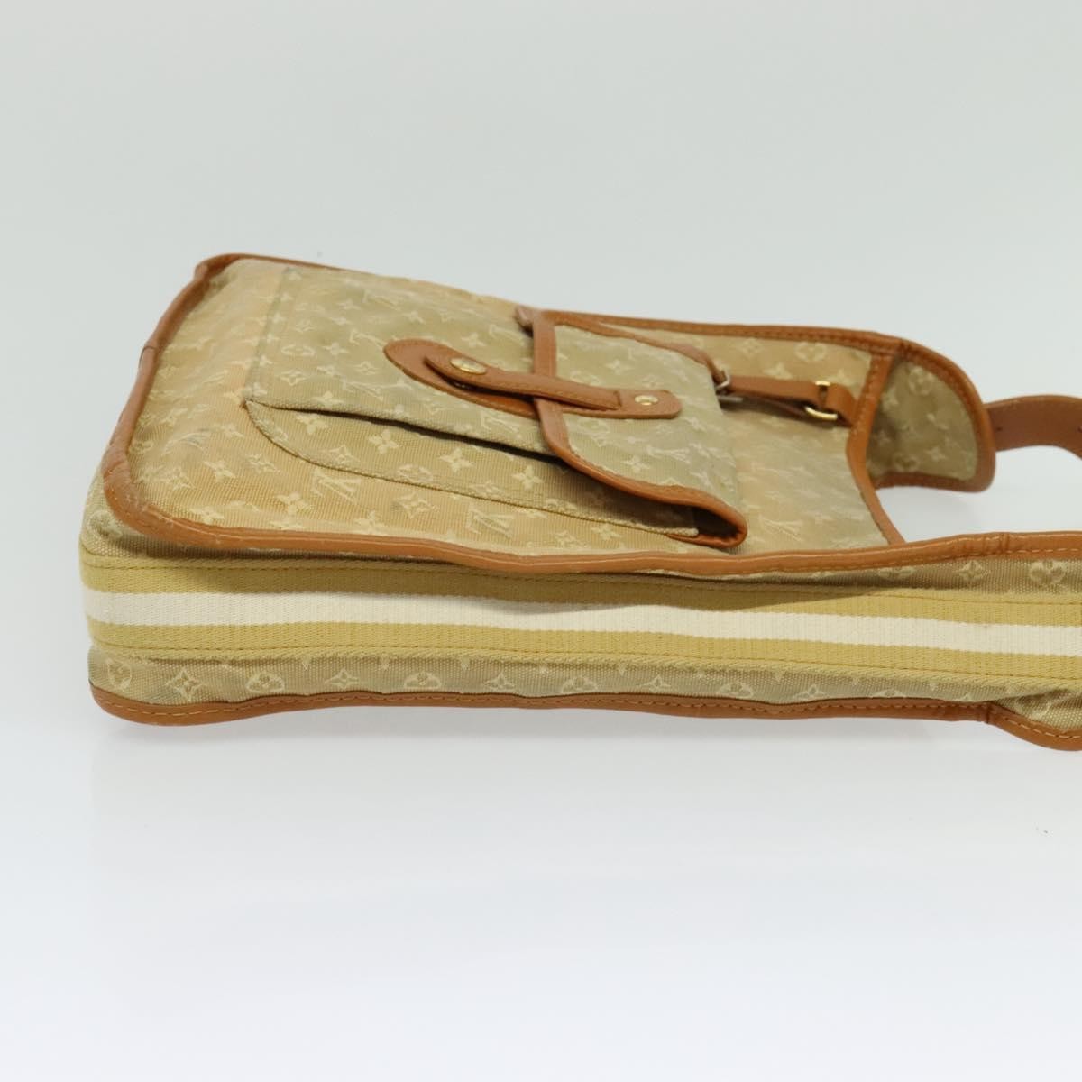 Louis Vuitton Mary Kate Messenger Bag Mini Lin, BEIGE, CANVAS, Shoulder bag