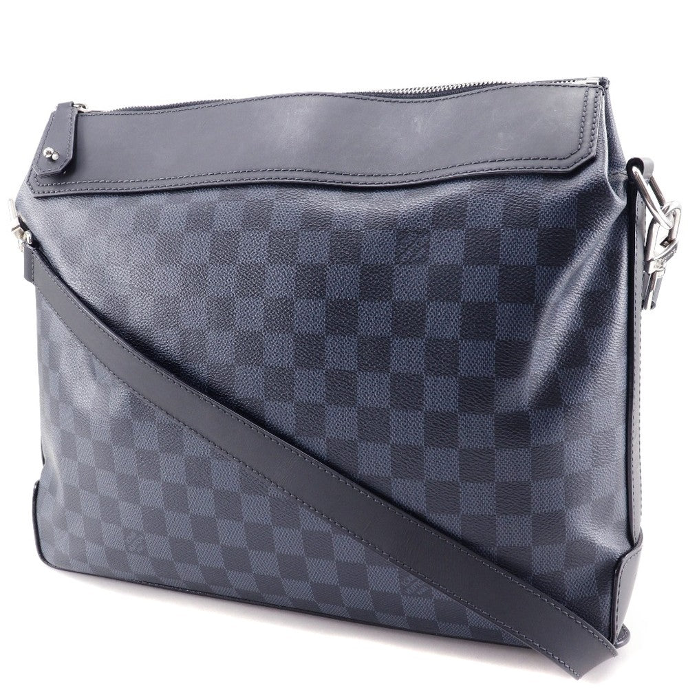 Louis Vuitton Greenwich Messenger Bag Damier Cobalt, BLACK, CANVAS, Shoulder bag