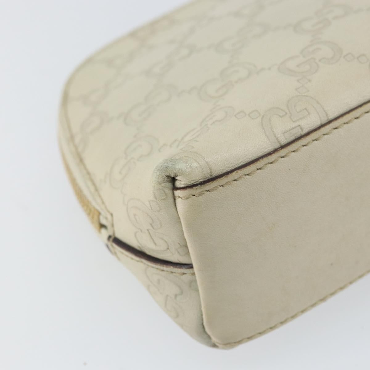 Gucci Cosmetic Pouch Guccissima Leather, BEIGE, CANVAS, Clutche & pouche