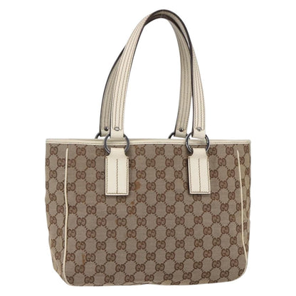 Gucci Open Tote GG Canvas, BEIGE, CANVAS, Tote bag