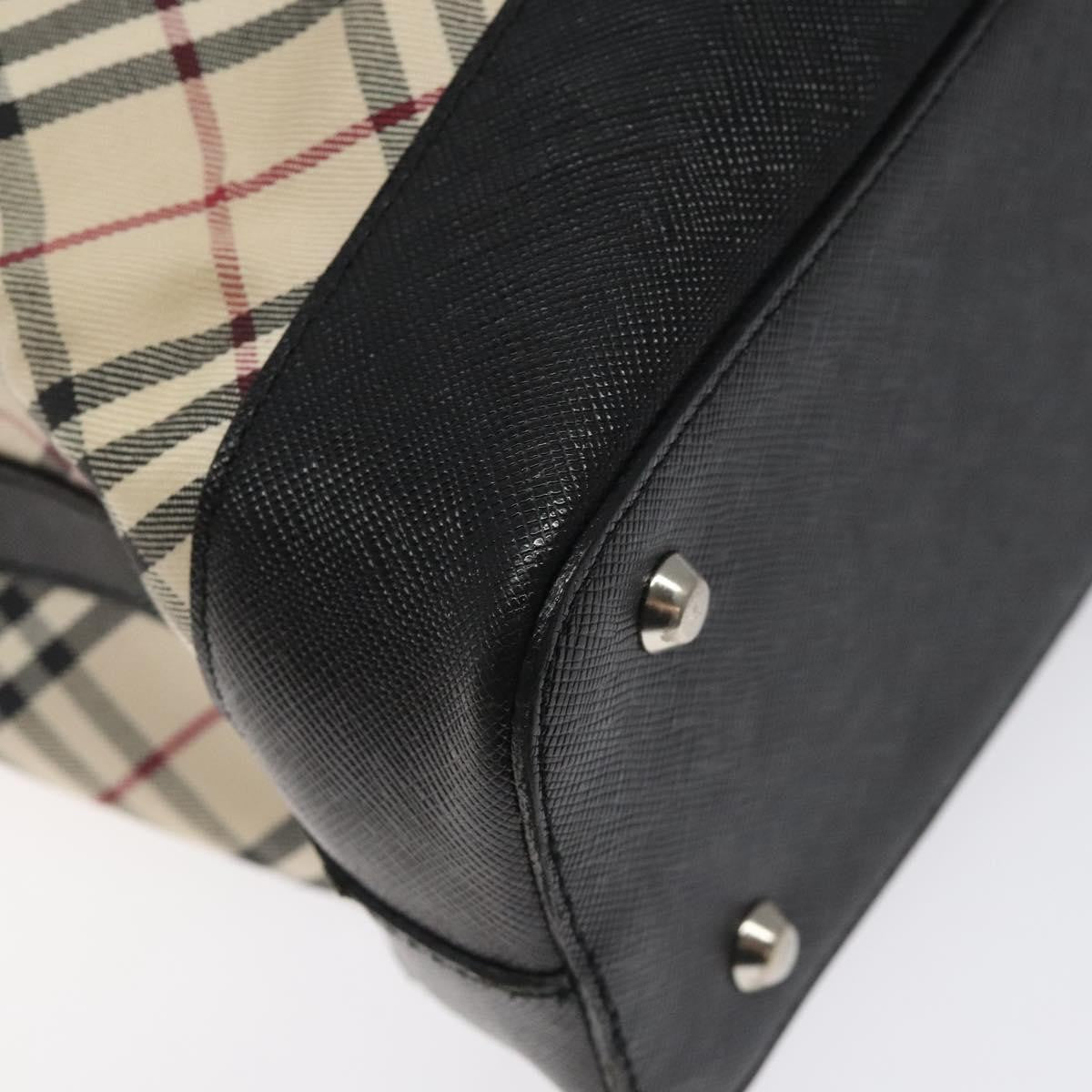 Burberry Nova Check Tote Canvas and Leather, BEIGE, CANVAS, Tote bag