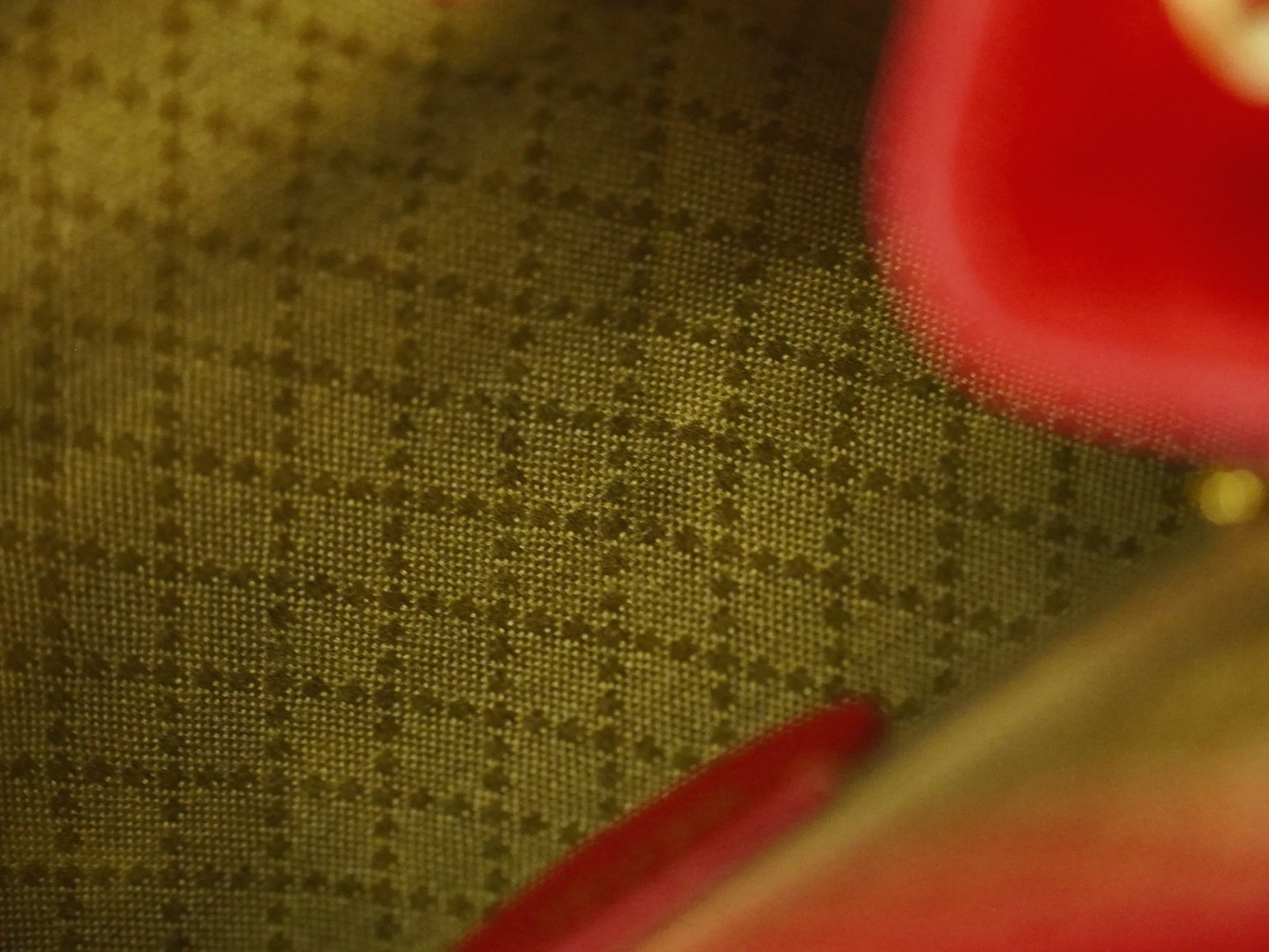 Gucci Vintage Bamboo Backpack Suede, RED, SUEDE, Backpack