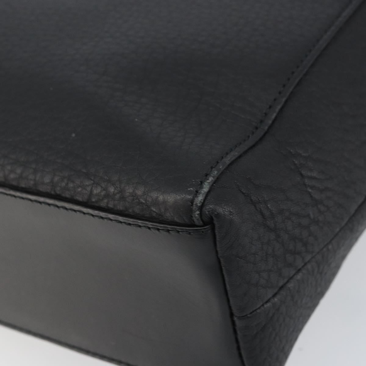 Burberry Vintage Shoulder Bag Leather, BLACK, LEATHER, Shoulder bag