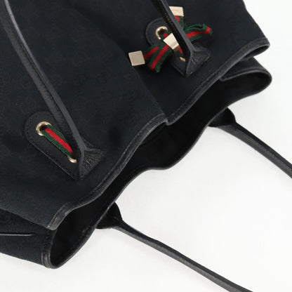 Gucci Princy Tote GG Coated Canvas, BLACK, CANVAS, Tote bag