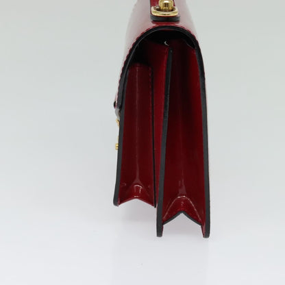 Louis Vuitton Monceau Handbag Vernis, BURGUNDY, PATENT_LEATHER, Handbag