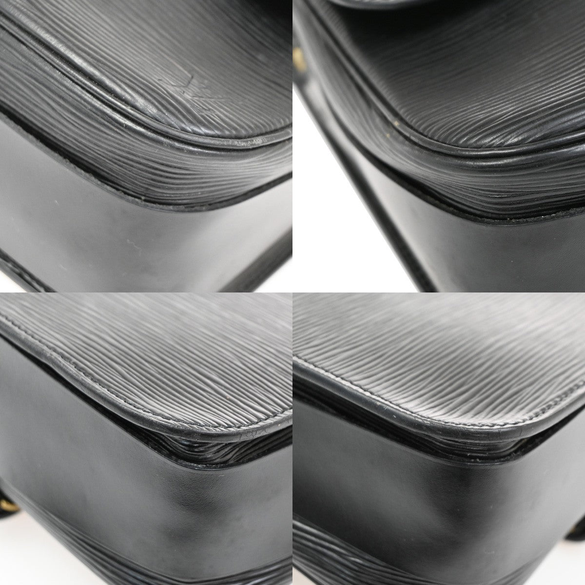 Louis Vuitton Cartouchiere Handbag Epi Leather, BLACK, LEATHER, Shoulder bag