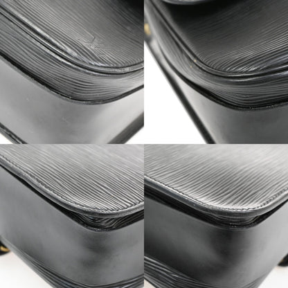 Louis Vuitton Cartouchiere Handbag Epi Leather, BLACK, LEATHER, Shoulder bag