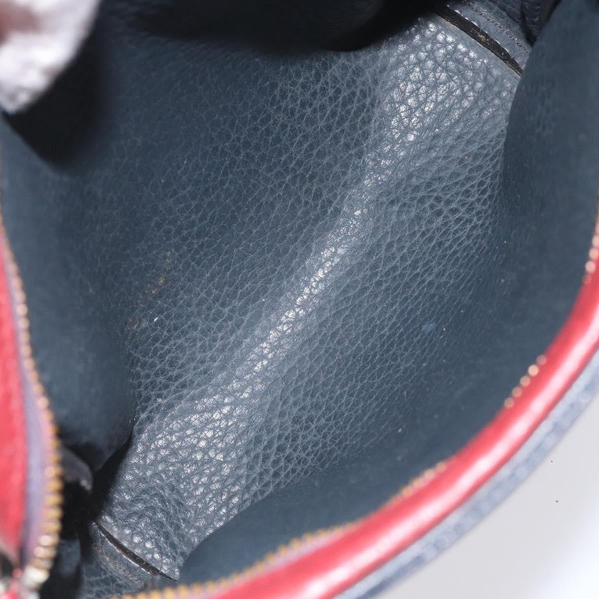 Hermes Jockey shoulder bag Leather, NAVY, LEATHER, Shoulder bag