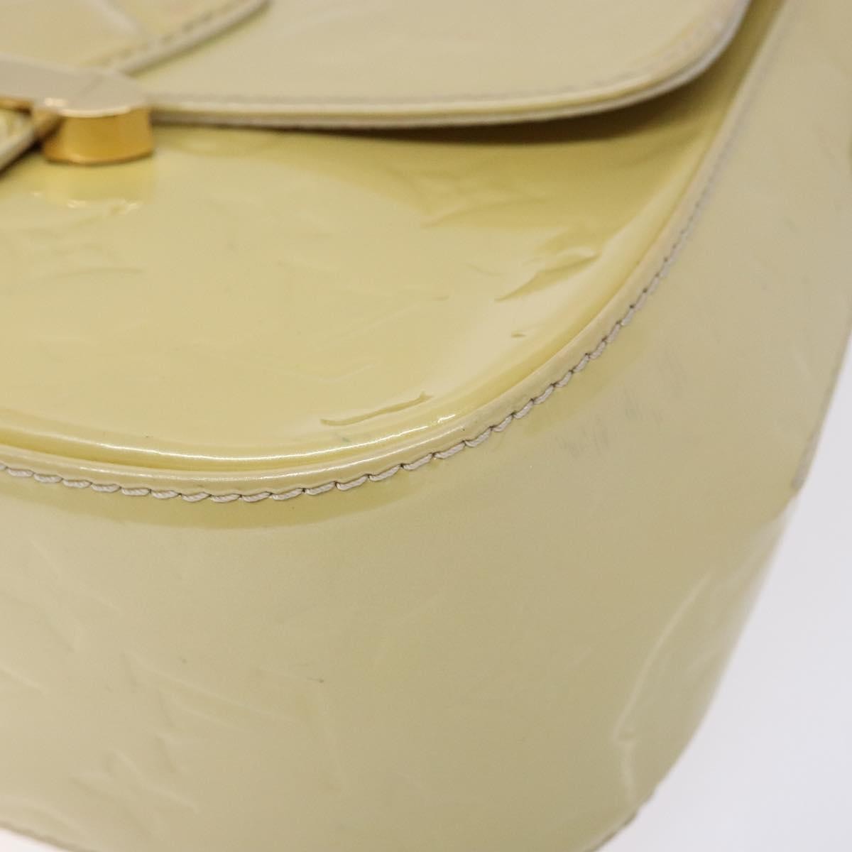 Louis Vuitton Bellflower Handbag Monogram Vernis, BEIGE, PATENT_LEATHER, Handbag