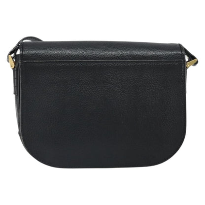 Burberry Flap Shoulder Bag Leather, BLACK, LEATHER, Shoulder bag