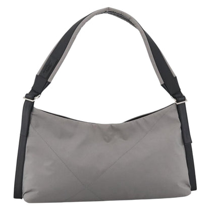 Salvatore Ferragamo Vintage Shoulder Bag Nylon, Gray, Nylon, Shoulder Bag