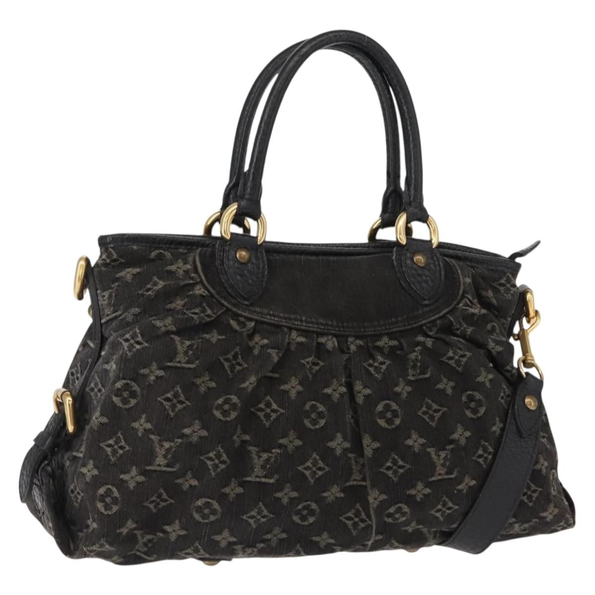 Louis Vuitton Neo Cabby Handbag Denim, BLACK, DENIM_JEANS, Handbag