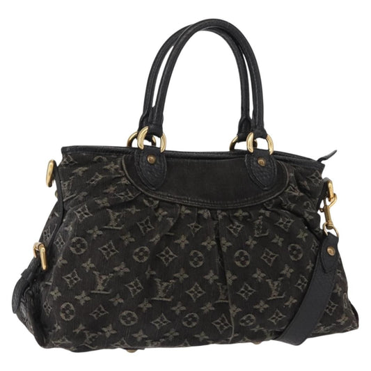 Louis Vuitton Neo Cabby Handbag Denim, BLACK, DENIM_JEANS, Handbag
