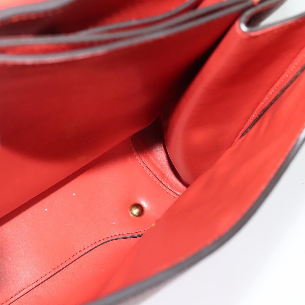 Salvatore Ferragamo Margot Satchel Leather, RED, LEATHER, Handbag