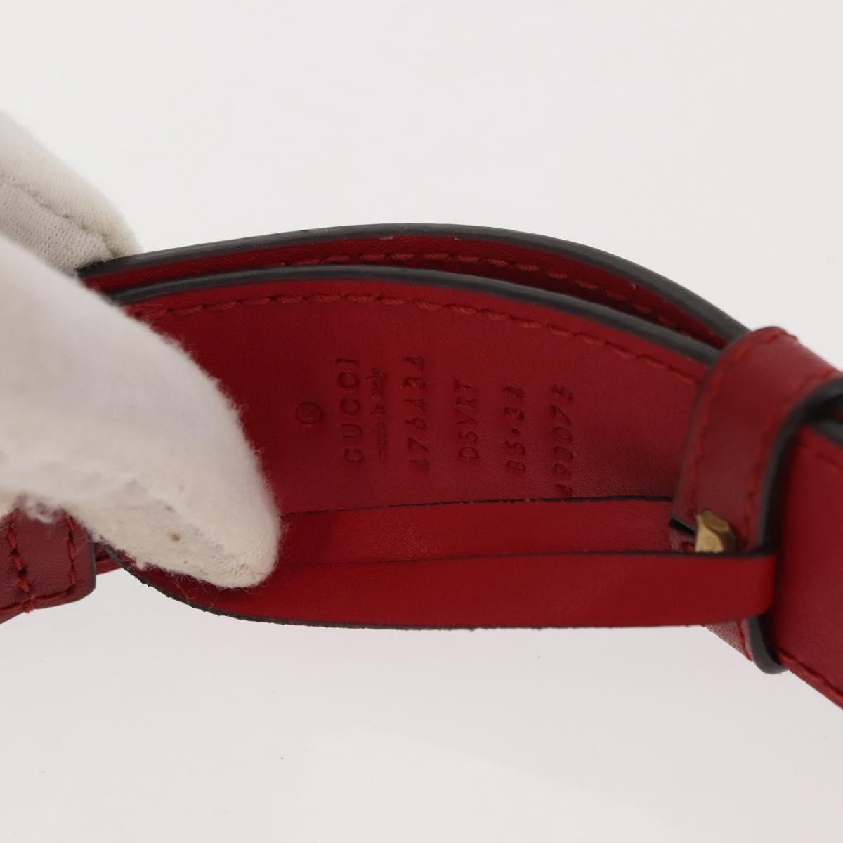 Gucci GG Marmont Belt Bag Matelasse Leather, RED, LEATHER, Clutche & pouche