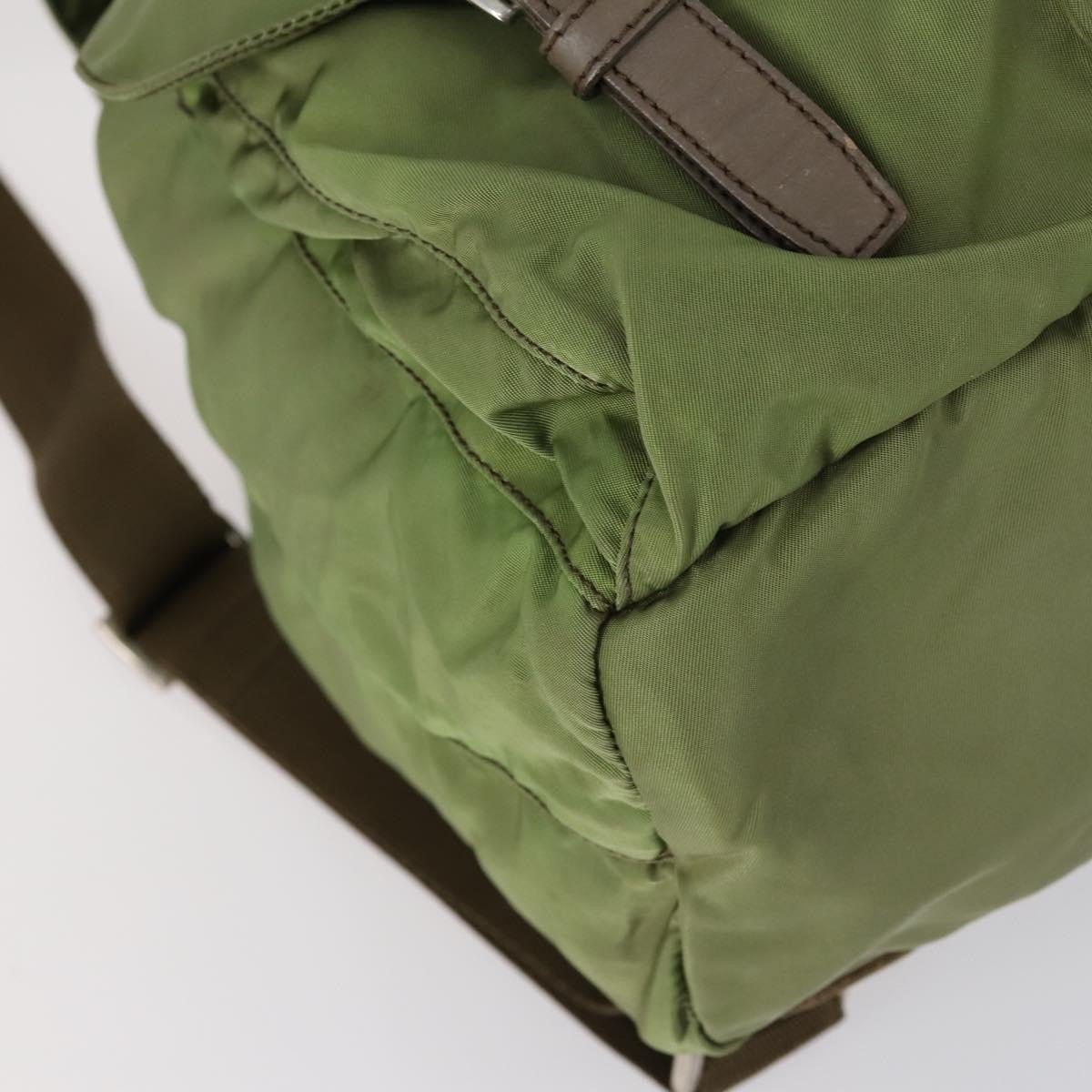 Prada Double Front Pocket Backpack Tessuto, KHAKI, NYLON, Backpack